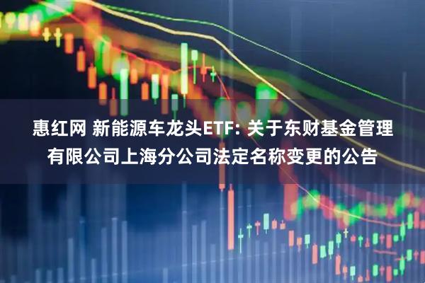 惠红网 新能源车龙头ETF: 关于东财基金管理有限公司上海分公司法定名称变更的公告